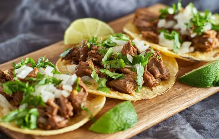 mexican tacos on plate